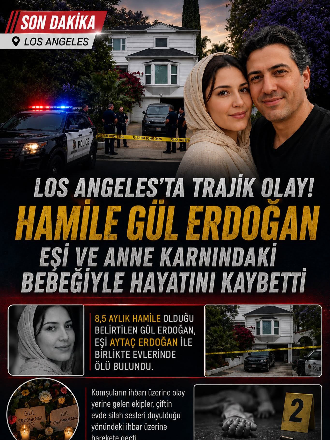 Gul Erdogan Murder-Suicide, Los Angeles California, Death: Investigation Underway After Turkish Couple Found Dead In Los Angeles Home